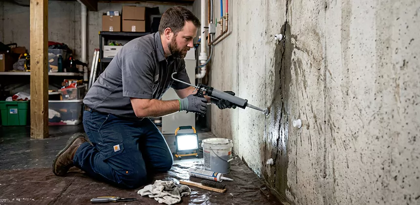 Basement Leak Repair From Inside in Fort Collins
